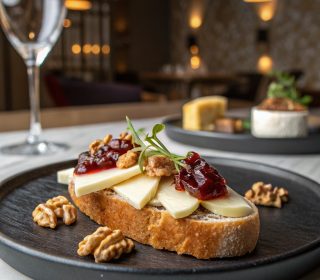 Brie, Pear, Fig Jam, Walnut (VG)